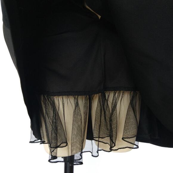 Vintage Y2K City Triangles Little Black Halter Dress Size 5 XS Fit & Flare Mini - Picture 8 of 9